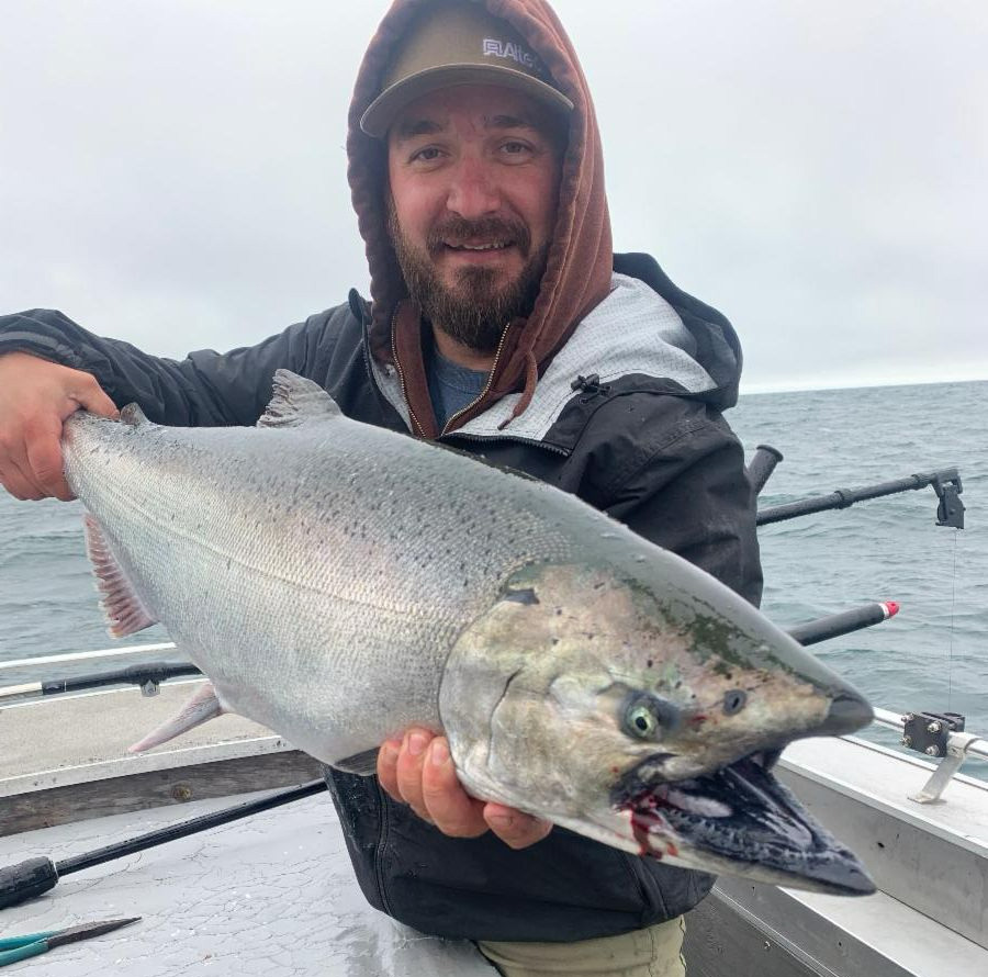 Steve with king salmon