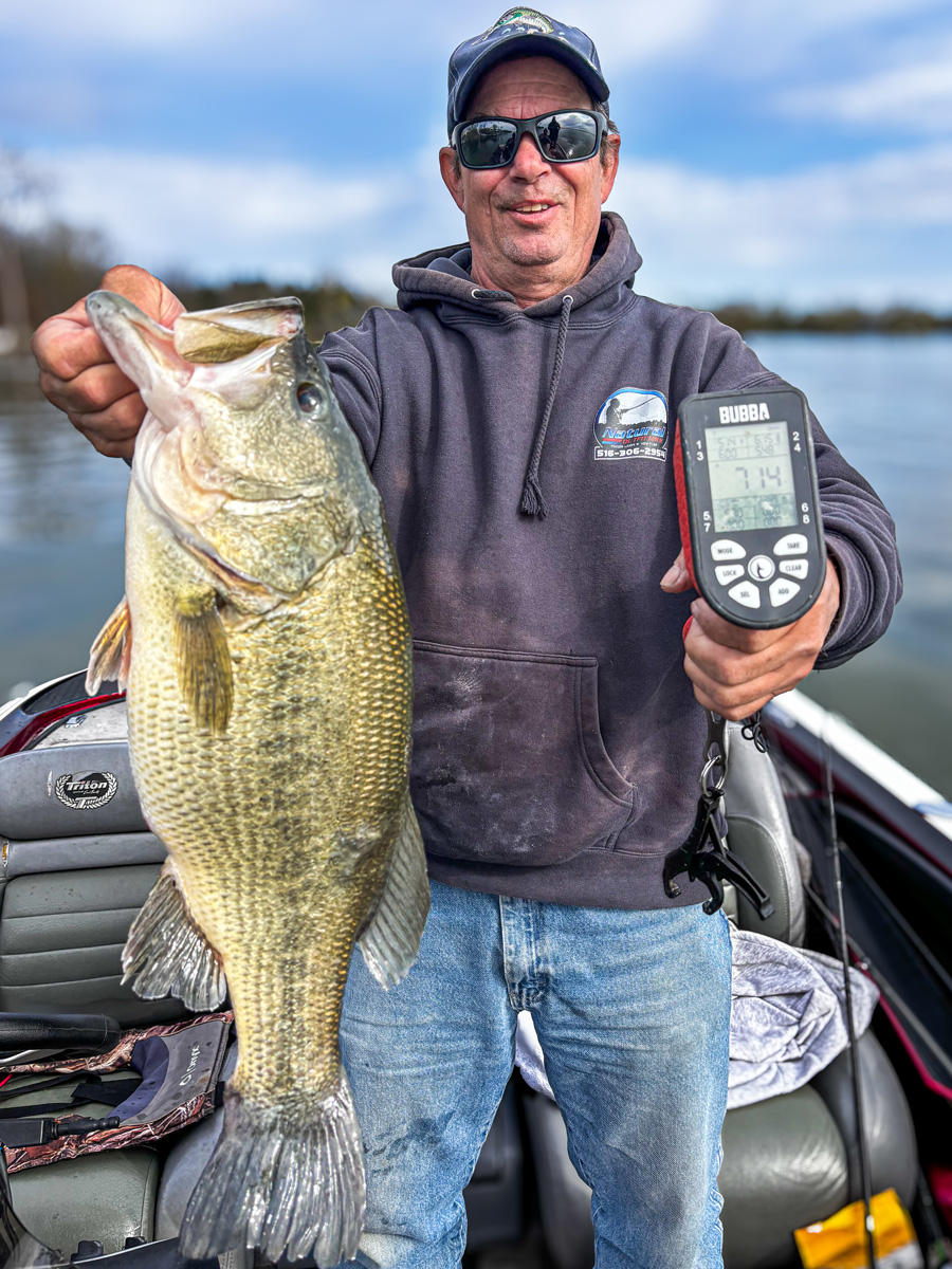 7.14 lb largemouth bass