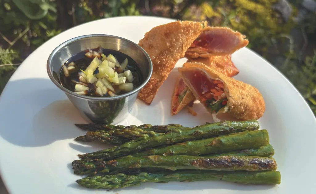ahi tuna egg rolls