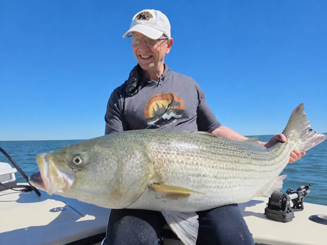 Bobby Crawford  with big striped bass