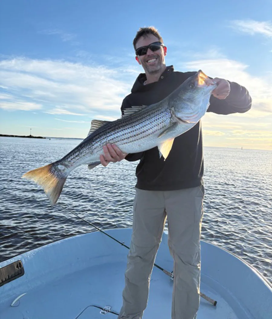 Diamond Pass Charters striped bass
