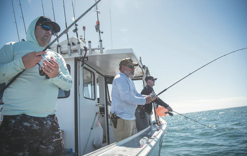 jigging for Rhode Island fluke