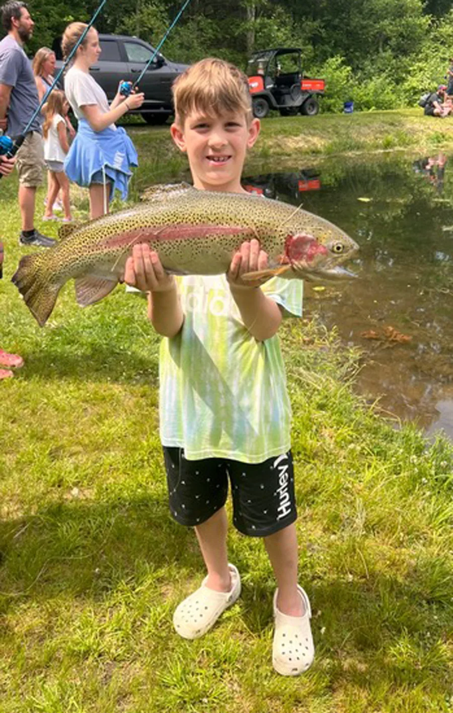 Zach Taylor with rainbow trout