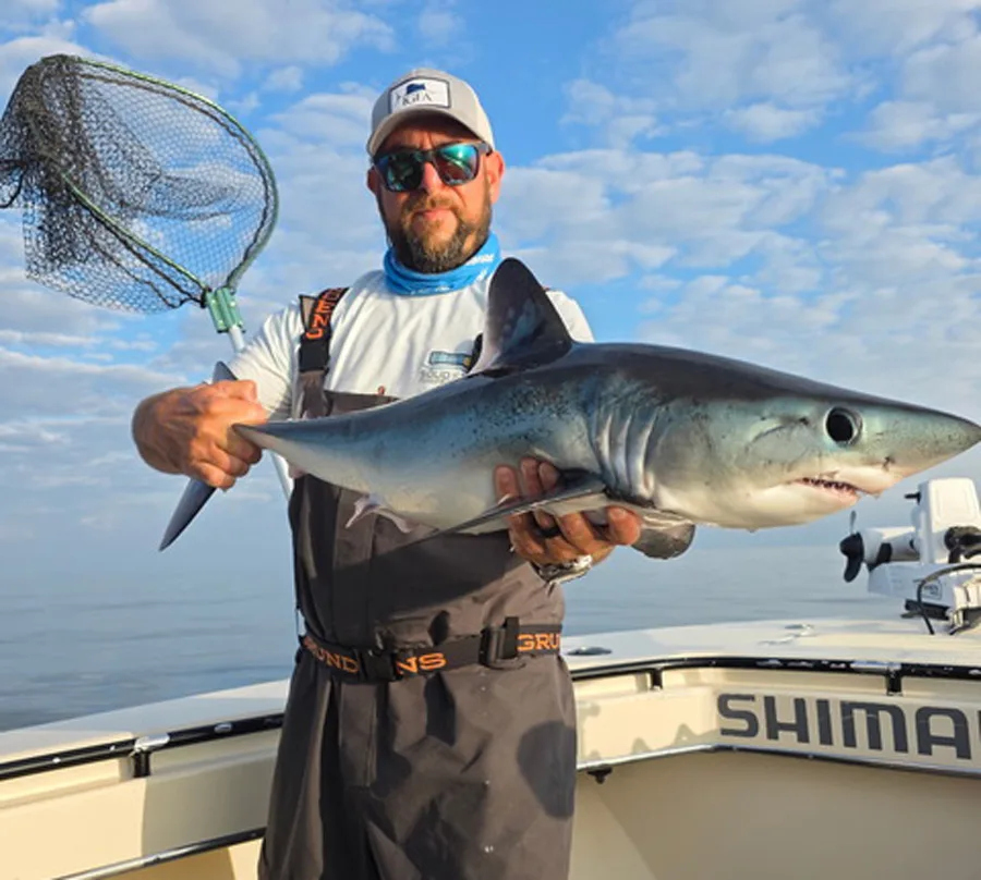 Captain Brian Coombs with porbeagle
