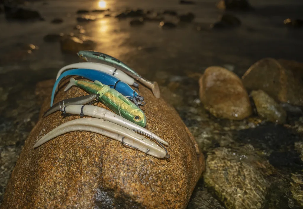 different types of soft plastics for stripers