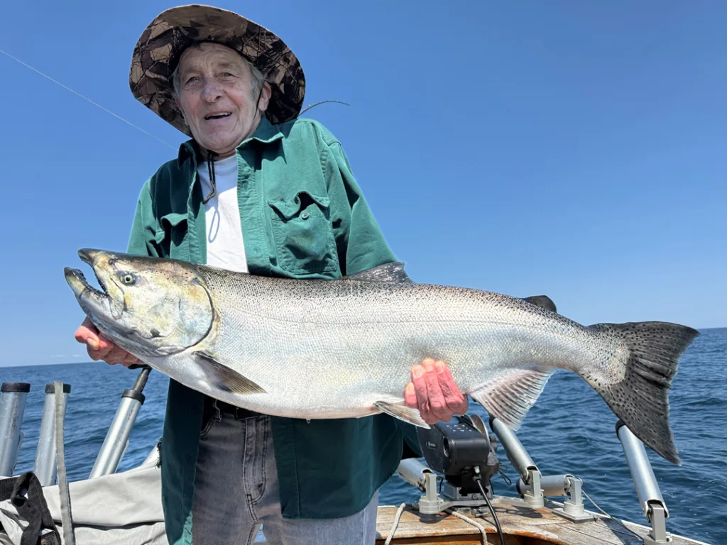 Uncle Al with salmon