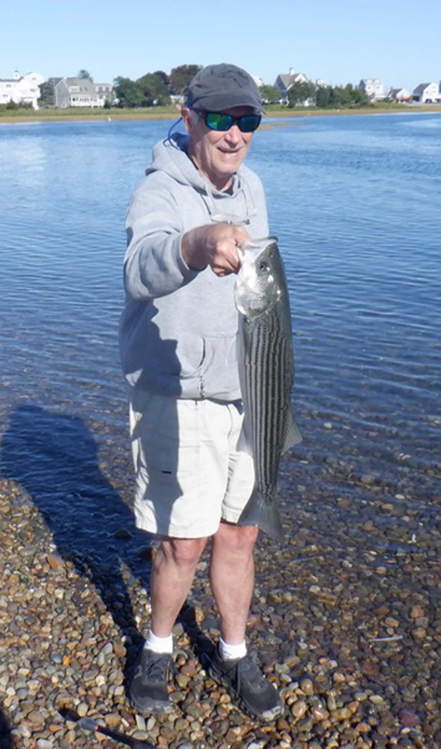 Billy Hurley with South Shore striped bass