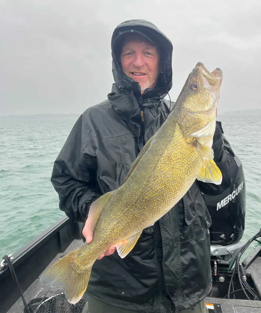 Freddie McNight with walleye