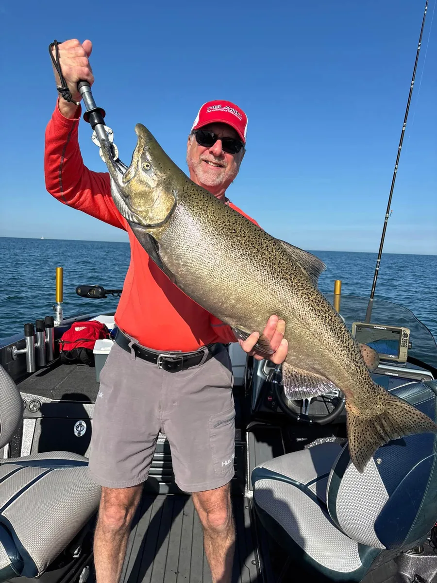 Gary Laidman with 27-pound salmon
