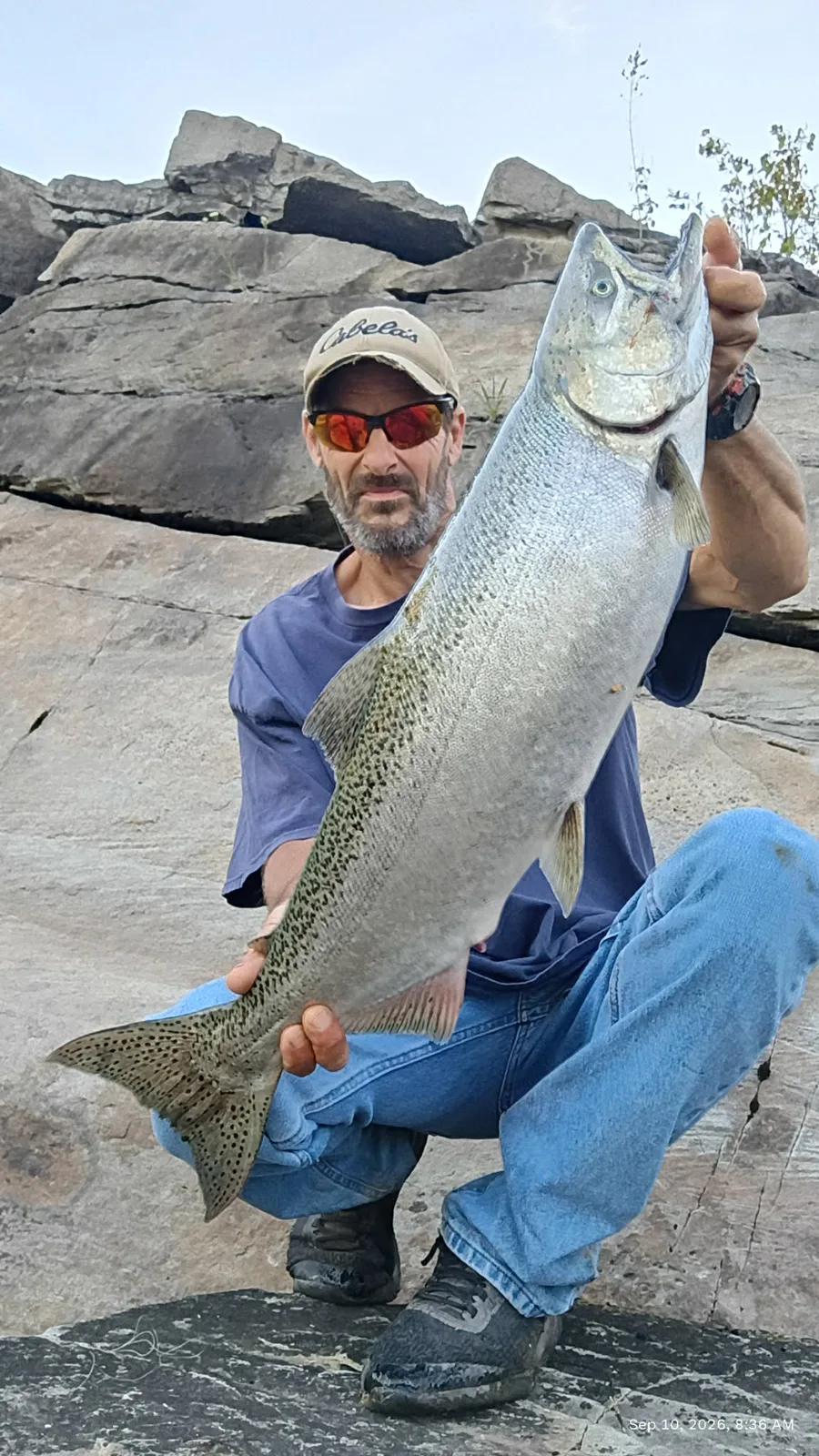 Mike Ziehm with salmon