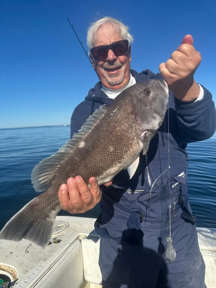 Alan Sharaf with tautog