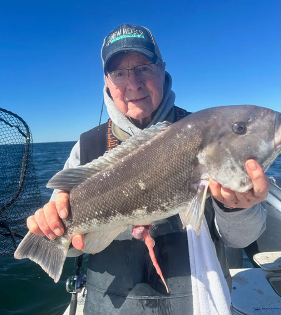 Tom Hennigan with tautog