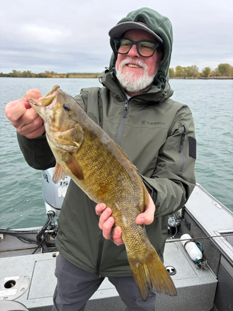 Brian Smith with smallmouth bass