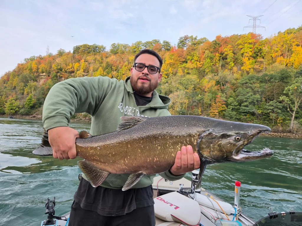 Cristian Iannicelli with big Devil's Hole salmon