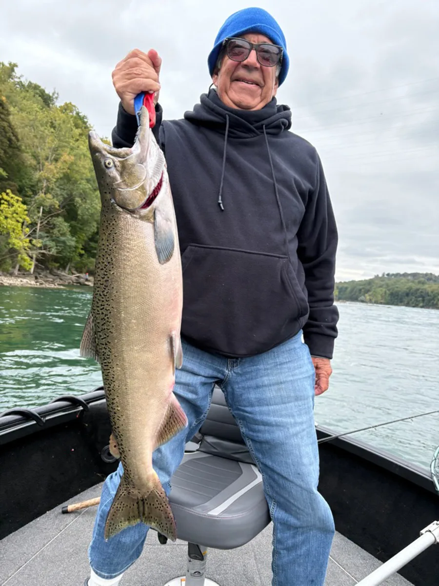 Gary Hall with Devil's Hole salmon