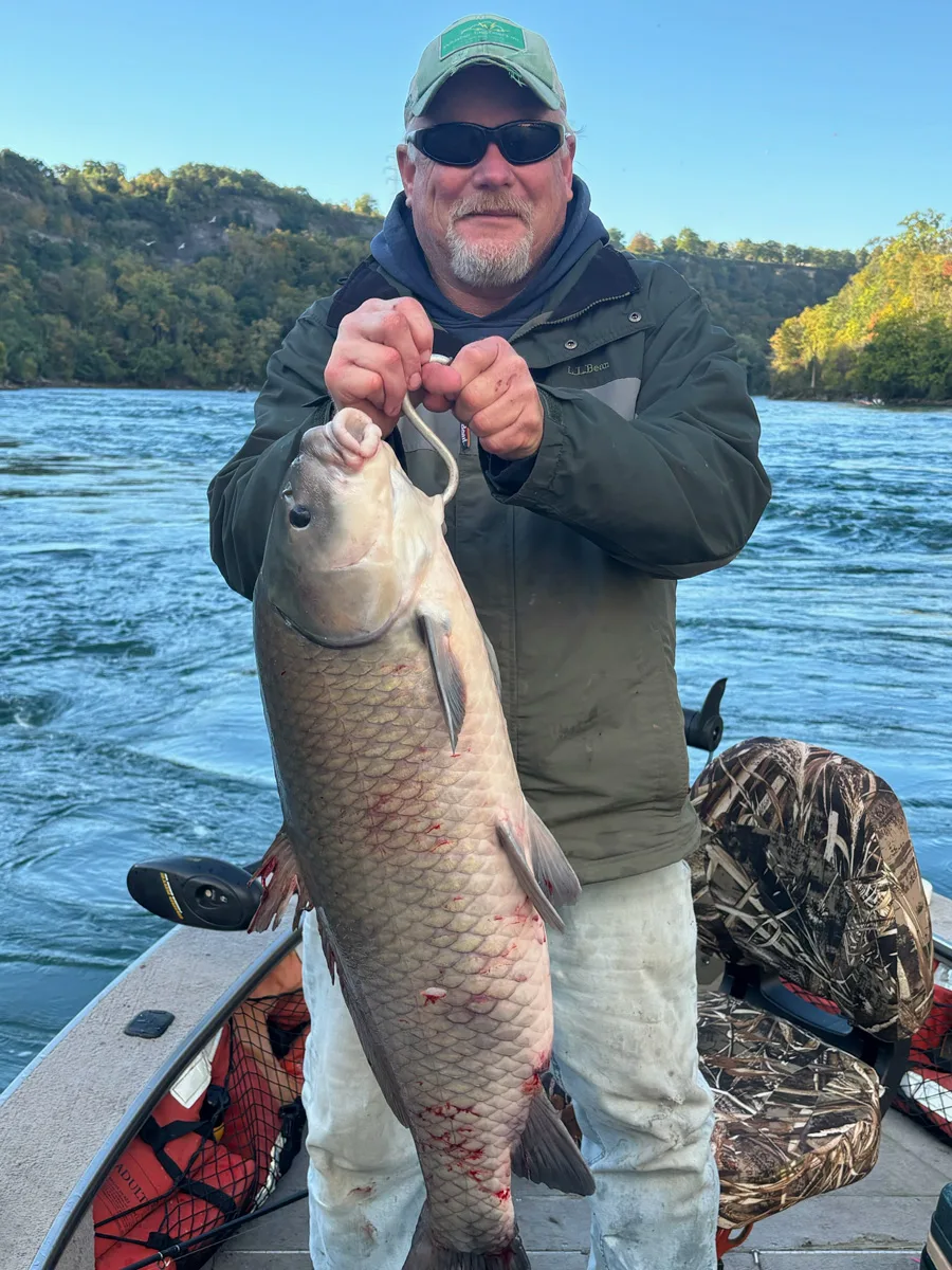 Capt. Jim Gordon with carp
