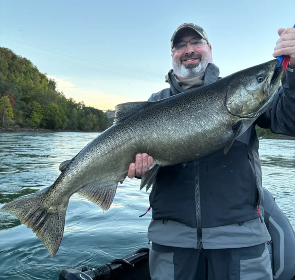 Jon Gwara with a Devil's Hole king salmon