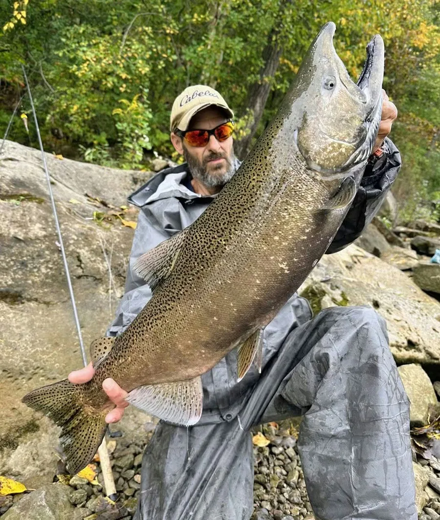 Mike Ziehm with king salmon