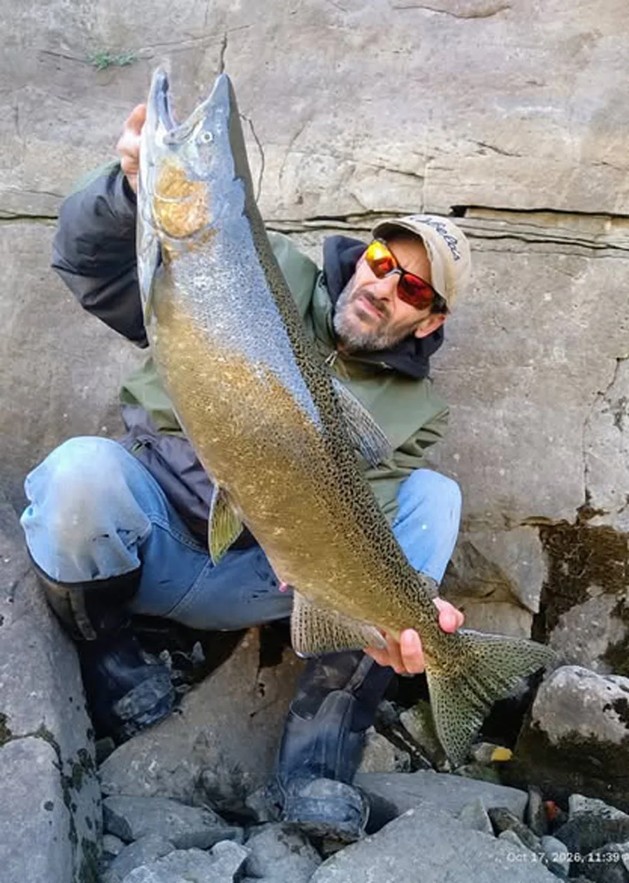Mike Ziehm with king salmon