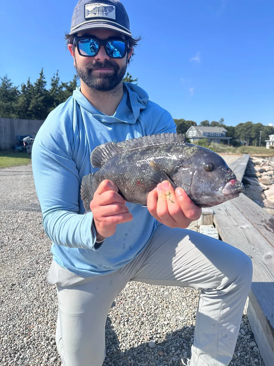 Jonathan Rust with tautog