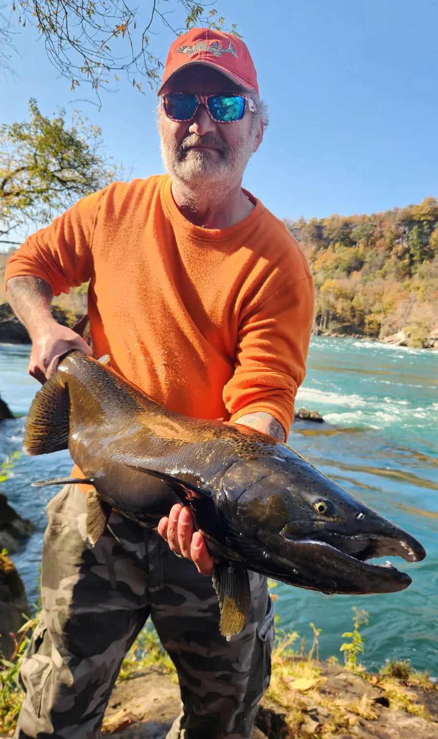 Steve Humbert with salmon